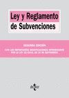 LEY Y REGLAMENTO DE SUBVENCIONES