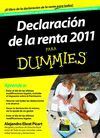 DECLARACION DE LA RENTA PARA DUMMIES 2012
