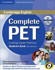 COMPLETE PET FOR SPANISH SPEAKERS STUDENT'S BOOK WITH ANSWERS WITH CD-ROM